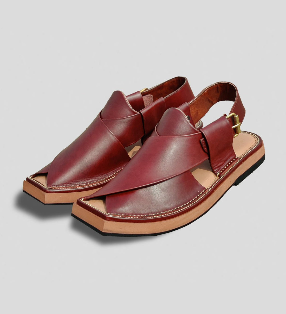 CUSHION CHAPPAL MAROON